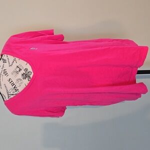 Pink U.S. Polo Association V-Neck Tee